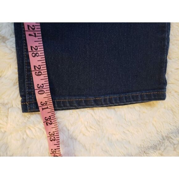 Nine West Womens Denim Jeans‎ 16W Blue Curvy Straight Flat Front High Rise - Picture 10 of 14